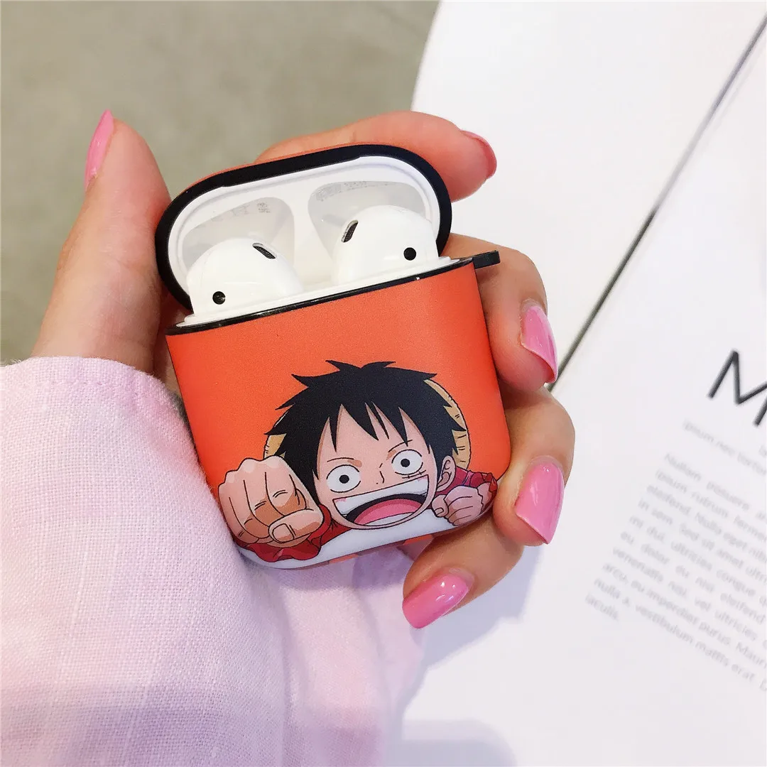 Мультфильм one piece Луффи Зоро ace чехол Bluetooth беспроводной Чехол для гарнитуры для Apple Airpods pro 3 2 модные милые наушники мягкий чехол