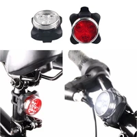 usb rechargeable cycling light front rear tail clip flashlight lamp bicycle accessories bike light for night vision