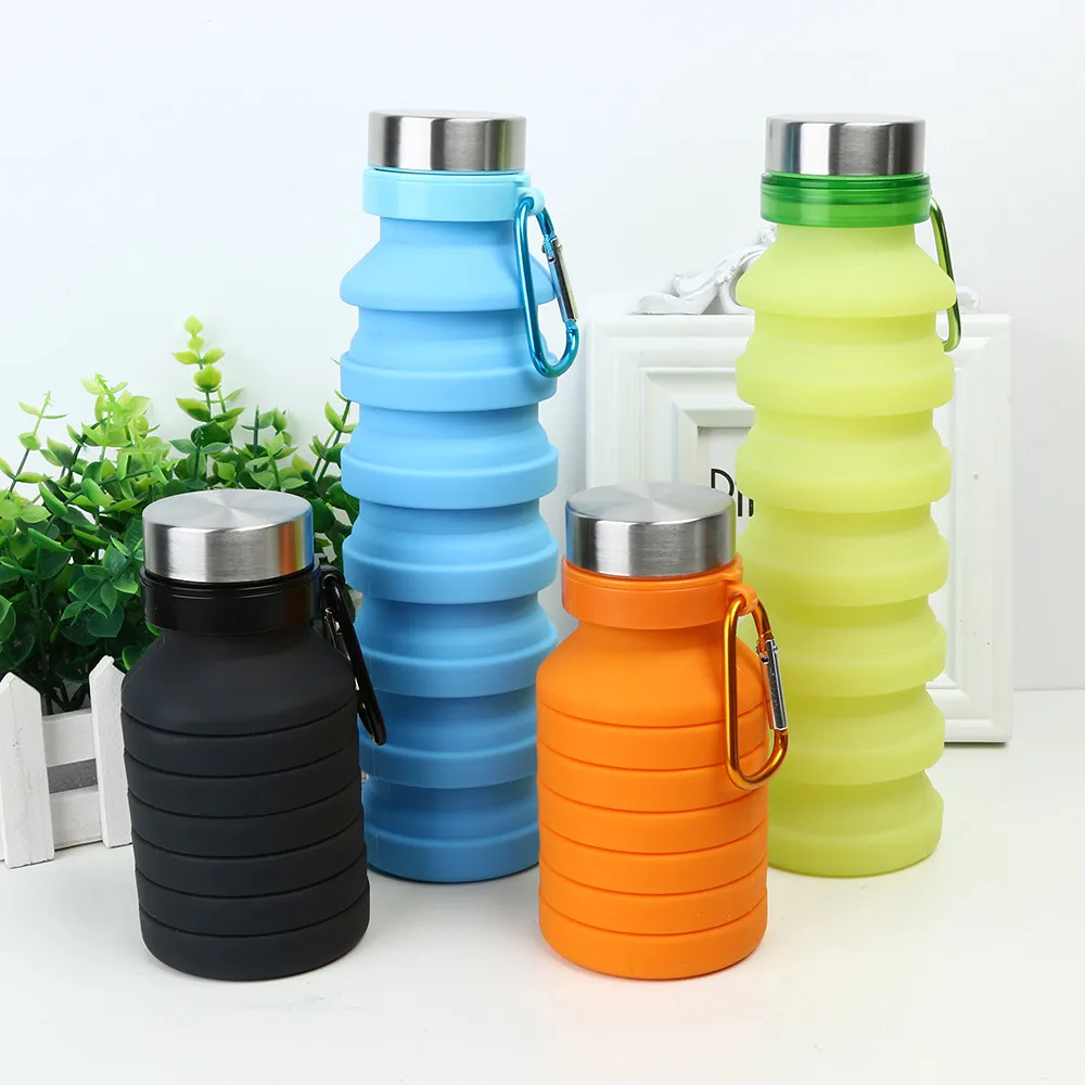 

Silicone Collapsible Water Bottle Folding Outdoor Sport Drinkware