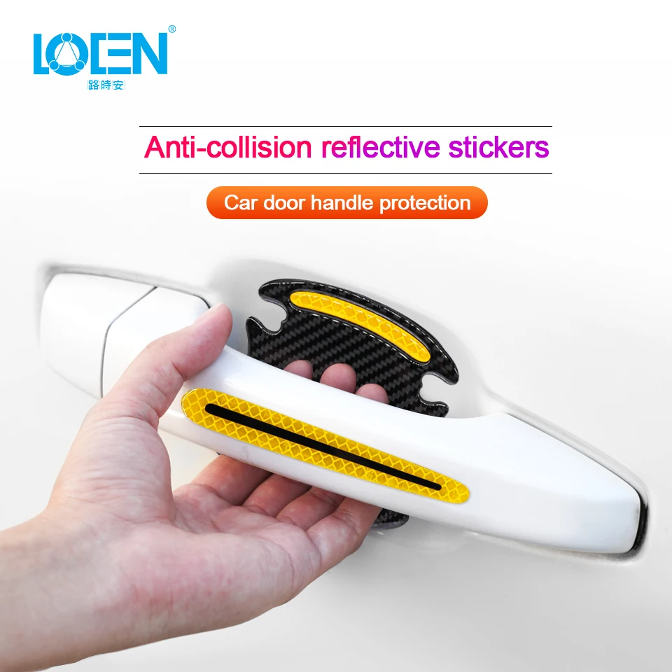 Автомобильная дверная ручка светоотражающая антиколлизионная чаша устойчивая к