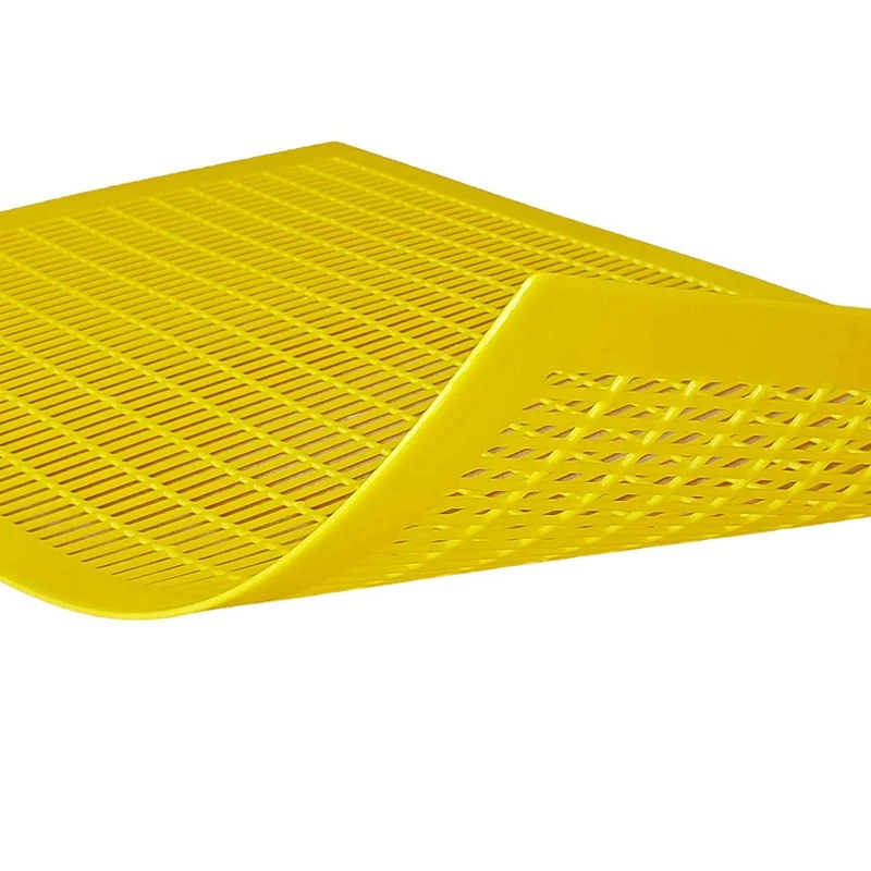 

Promotion! 4 Packs of Beekeeping Tools Beeware Italian Bee Yellow Plastic Partition King Bee Beehive Queen Bee Isolation Board