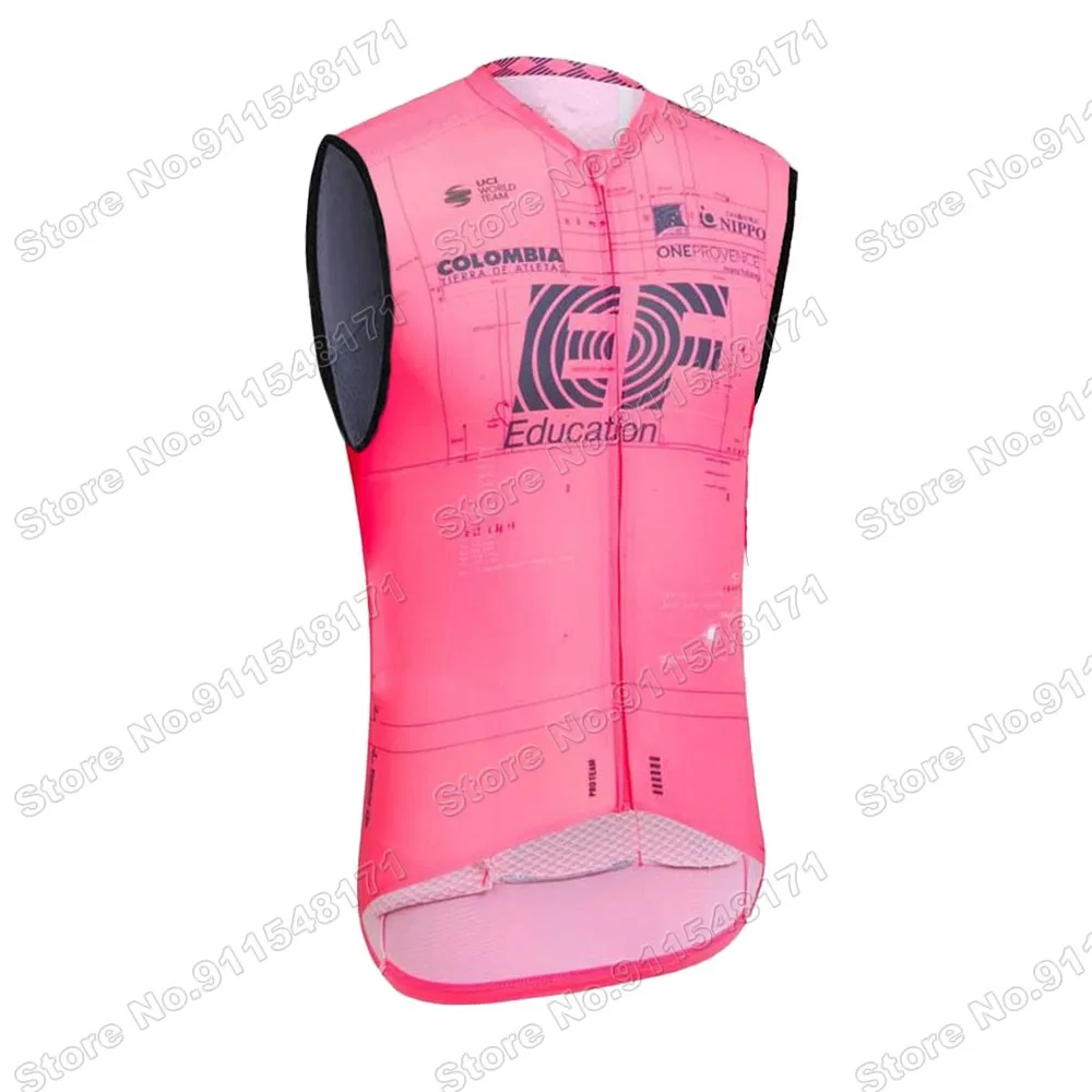 

Team EF 2021 Sleeveless Jersey Cycling Vest Summer Bike Clothing Men Mountain Road Bicycle Jerseys MTB Maillot