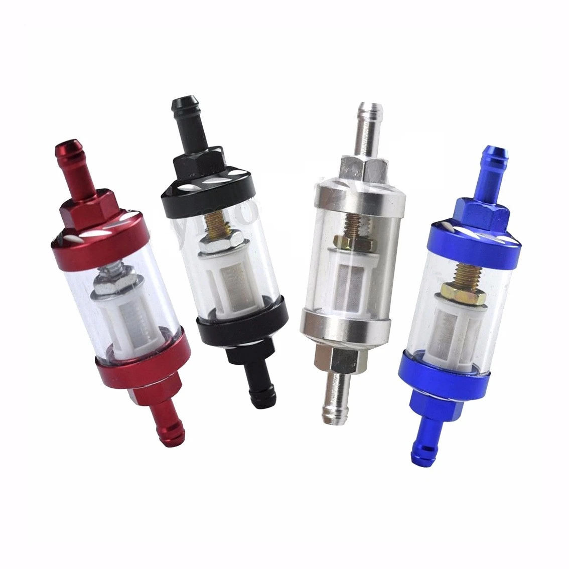 

Glass Oil Cleaner Inline Fuel Filter DIRT PIT BIKE Motorcycle 6 mm 1/4 colourful
