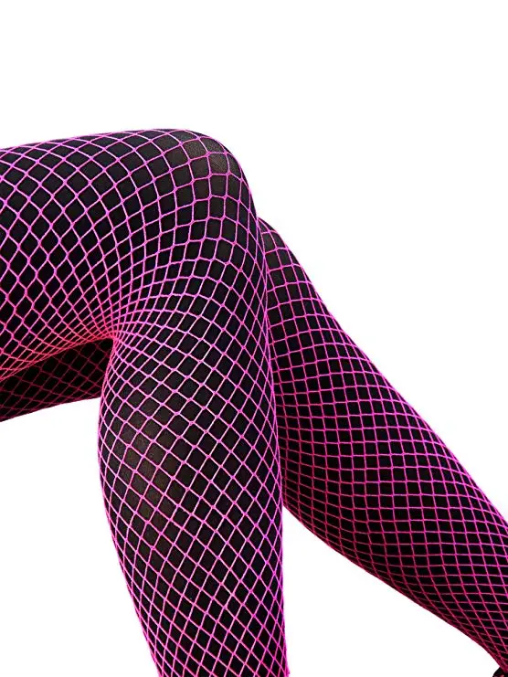 

Women Fishnet stockings Multicolor Plus Size Pantyhose colored small middle big mesh fishnets tights anti hook nylon panty