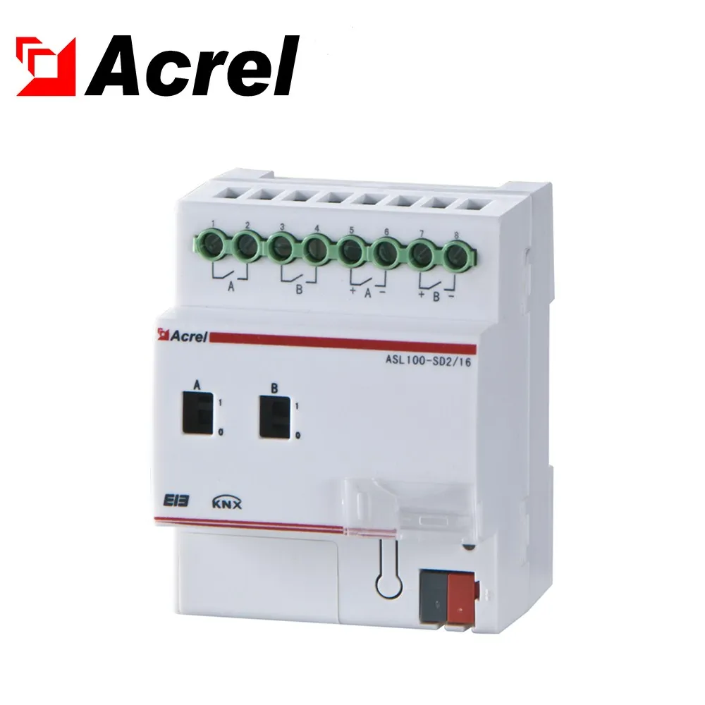 

Драйвер переключателя шины Acrel ASL100-S2/16 KNX для умного освещения