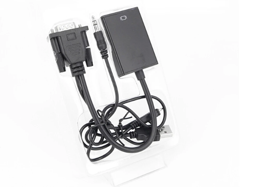 SeenDa адаптер hdmi-vga цифро-аналоговый видео аудио VGA к Hdmi для ПК ноутбук планшет мужчин конвертер с разъемом адаптер