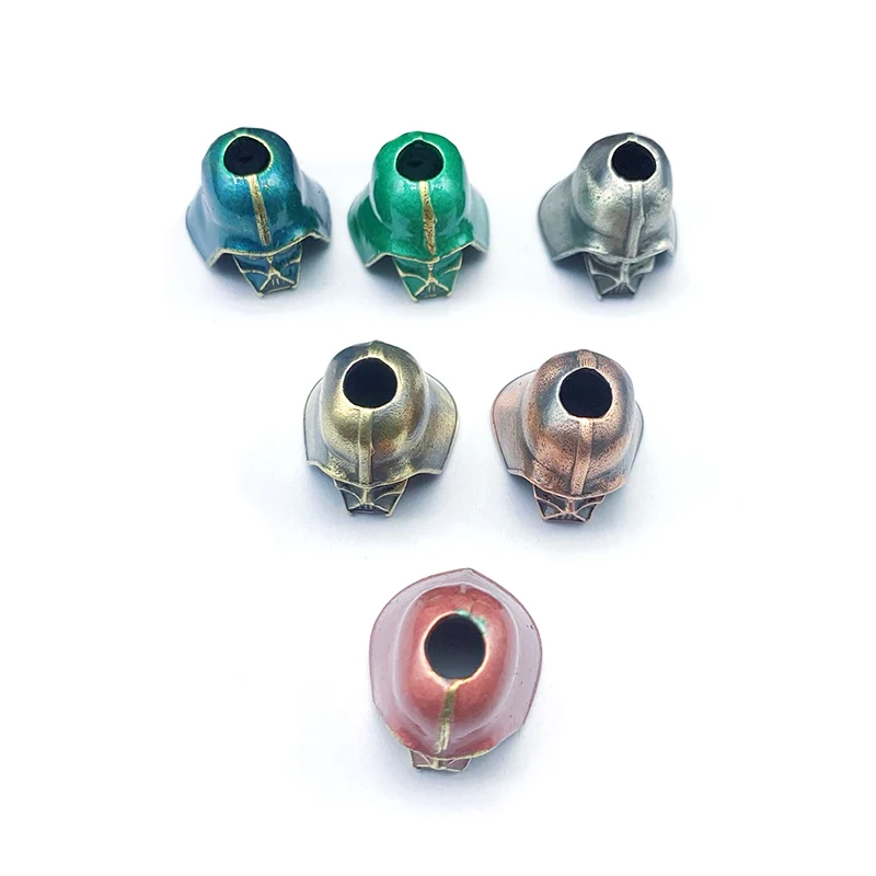 Этнический шлем воина латунный ремешок ручной работы кулон Паракорд нож бусины