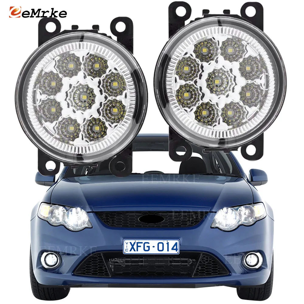 

EEMRKE из 2 предметов авто-Стайлинг для Ford (FG MK1) Тысячелетнего Сокола, XR6 G6 G6E XT 2008-2011 9 штук светодиодные противотуманные светильник s H11 12V передне...
