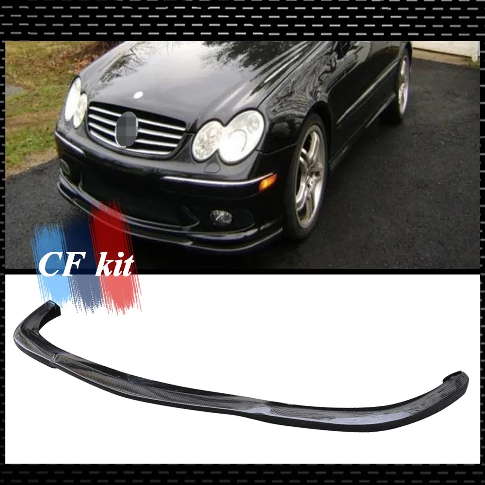 Передний бампер из углеродного волокна для Mercedes BENZ CLK63 W209 бамперы спилки