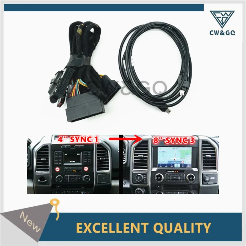 

4" TO 8" PNP Conversion Harness for Ford SYNC 1 to SYNC 2 & SYNC 3 Upgrade Fits for Ford Edge Fusion F-150