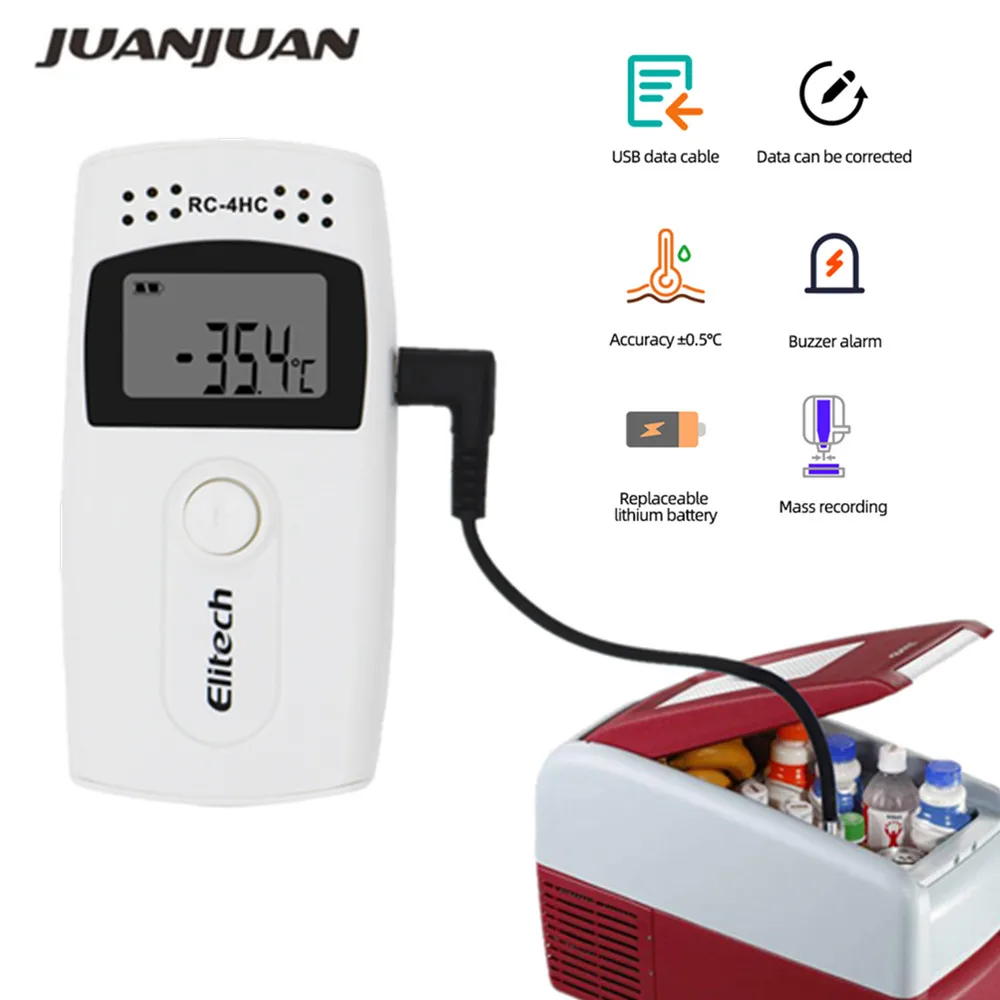 Устройство для регистрации данных о температуре Elitech RC-4HC USB устройство записи с