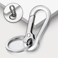 2022 high quality key ring metal keyring mens stainless steel keychain key holder belt buckles car key chain