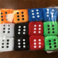 1pcs dice cloth doll pillow plush toys childrens activities fun games props children birthday christmas gift retail 8cm