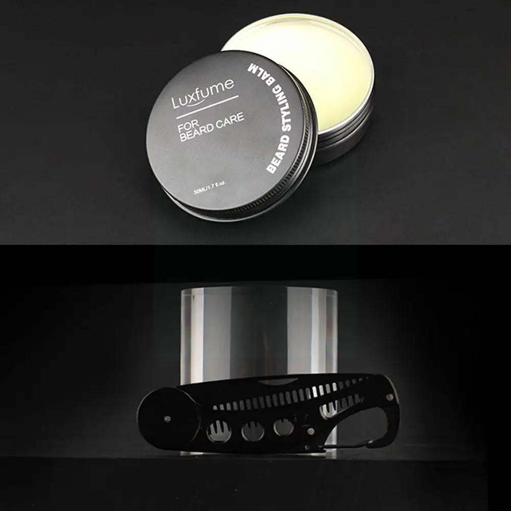 

4Pcs/Set Beard Care Beard Growth Kit Hair Growth Enhancer Essentital Cleansing Beard Growth Set Nourishing Care Beard Oil W F7K2