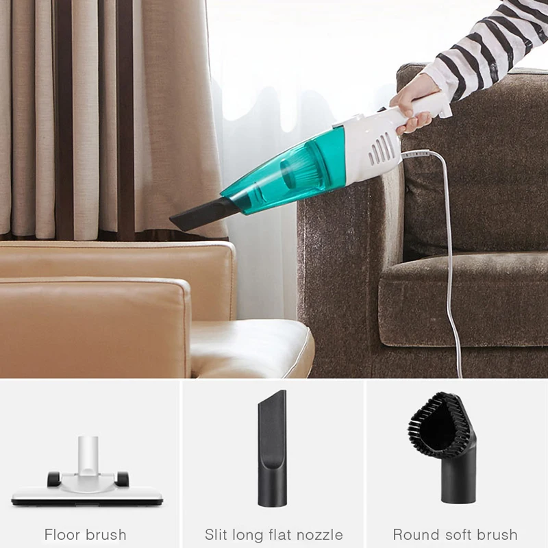 XIAOMI Deerma DX118C ручной пылесос портативный коллектор пыли 16000Pa супер всасывание 1.2L