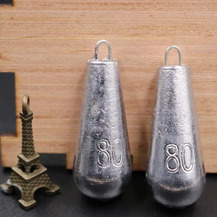 Свинцовые грузила 10-80 г свинцовые в виде капель воды овальные разрезы оливковые