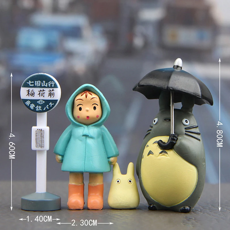 1Set Hayao Miyazaki Mini Garden PVC Action Figures Kids Toys Anime My Neighbor Totoro Figure Toy Statuette Decor | Дом и сад
