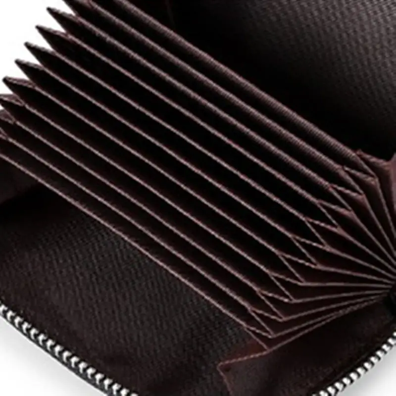 Модный креативный многокарточный кожаный бумажник с защитой от кражи мужской