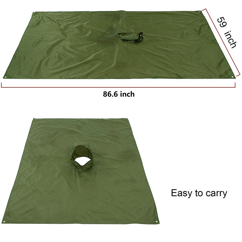 

3 In 1 Outdoor Waterproof Raincoat Tent Beach Mat Outdoor Sun Protection Canopy Camping Tent Cycling Hooded Rainwear Poncho