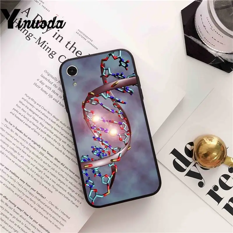 

Yinuoda Retro DNA Science Illustration Phone Case cover For iPhone X 8 7 6 6S Plus XS MAX 5 5S SE XR 11 12 Pro Promax coque