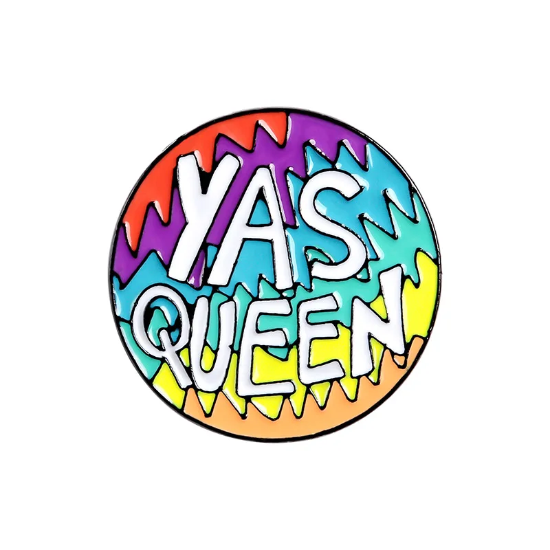 

1pcs Color Flame Frozen YAS Personality Badge Brooch