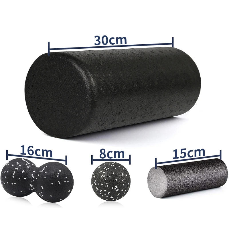 4 in 1 Foam Roller Set Include 2 Massage Ball High Density for Physical Therapy Deep Tissue Trigger Pain Relief | Спорт и