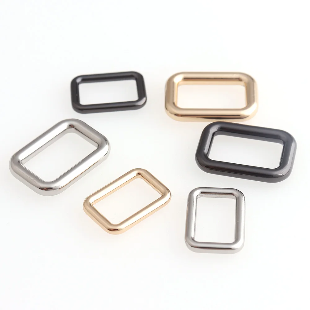 50pcs 13mm 15mm Square buckle Alloy Rectangle Loop D Ring Buckle Clasp for Handbag Bag Purse Strap Belt Web Accessories | Дом и сад