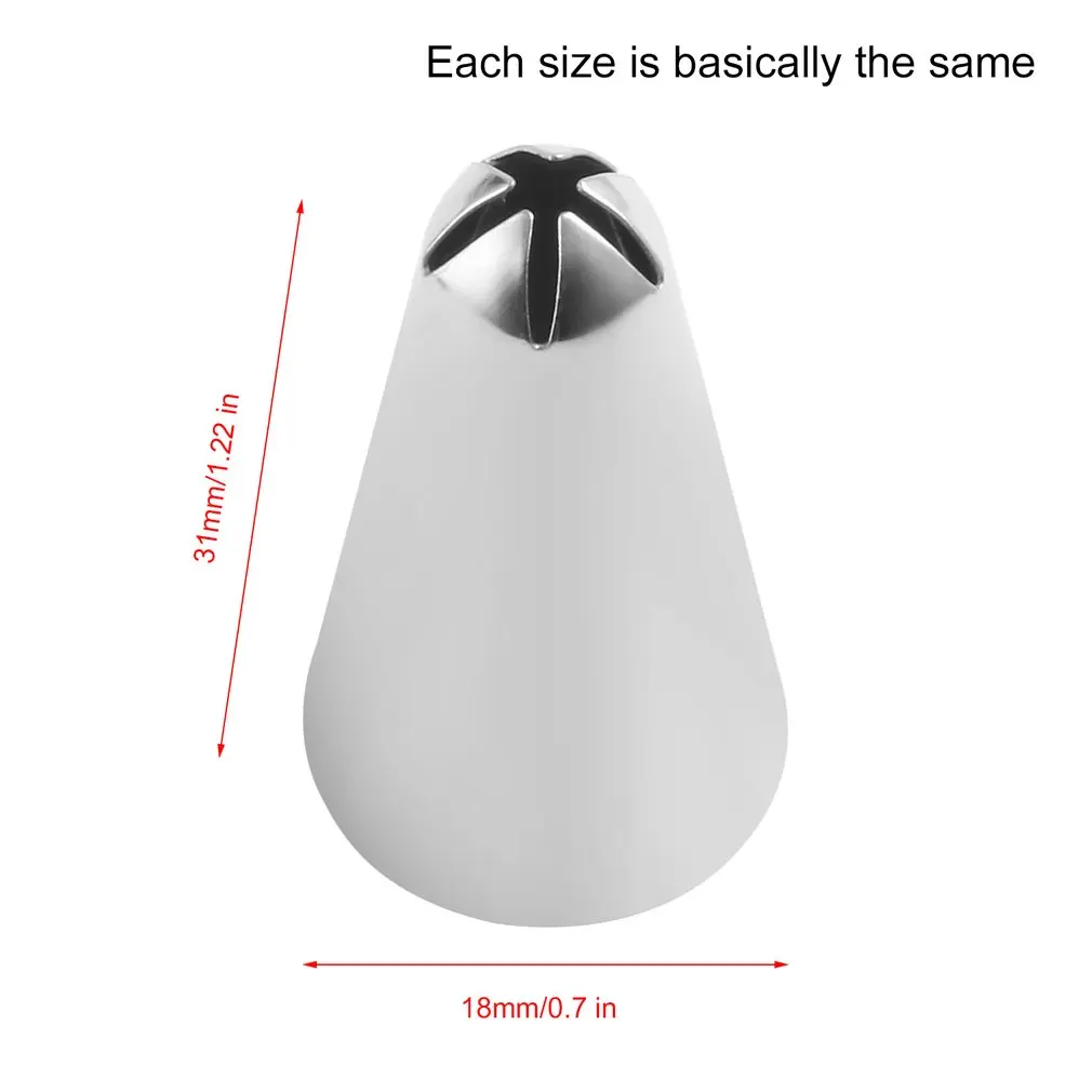 

Hot 24 Pcs Large Icing Piping Nozzles Pastry Stainless Steel DIY Cake Decorating Tips Set For Cake Decorating Kitchen Accessorie