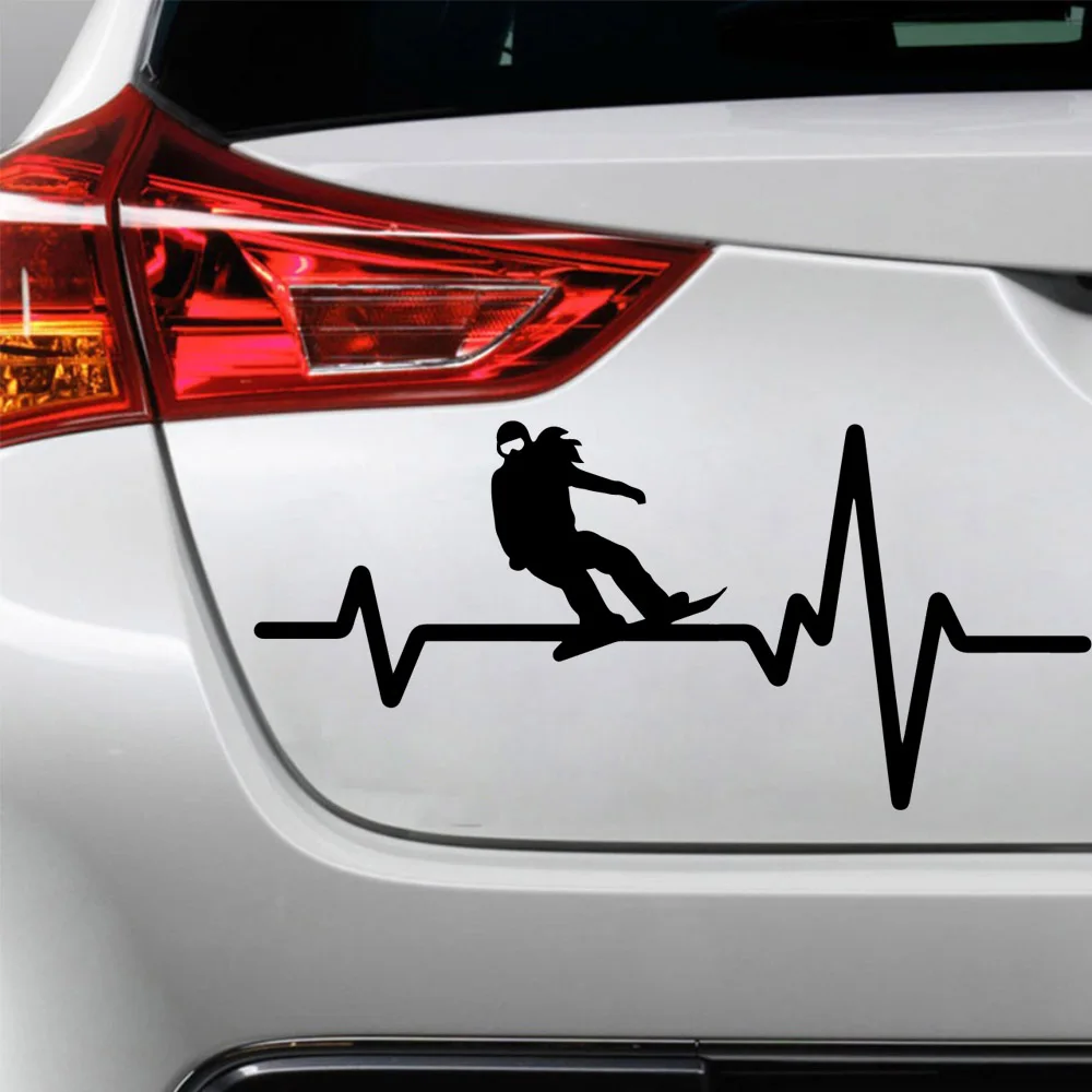 Творческий электрокардиограммы наклейки для автомобилей двери автомобиля на