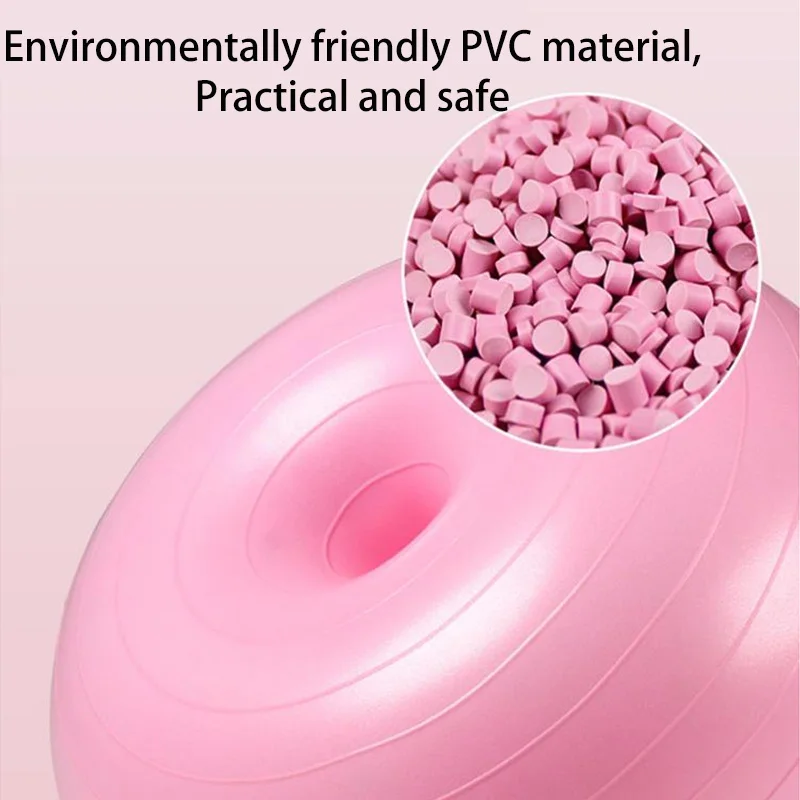 Надувной пончик мяч для йоги пилатеса упражнений баланса фитнеса тренировок