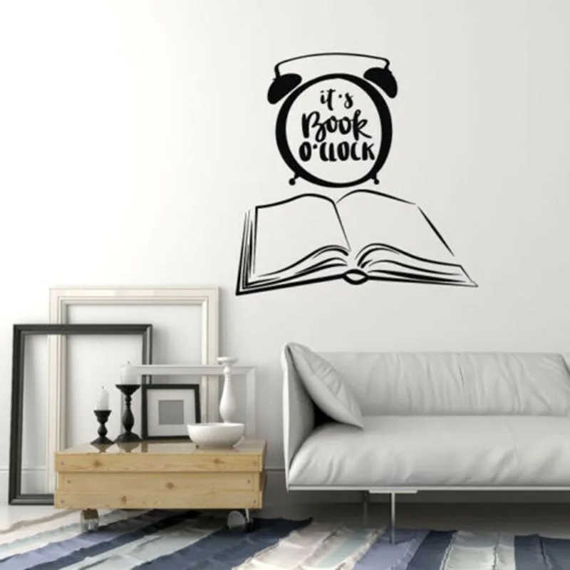

Bedroom Inspire Vinyl Wall Decal Books Quote Library Shop Reading Corner Stickers Mural Home Decor Living Room Wallpaper C27