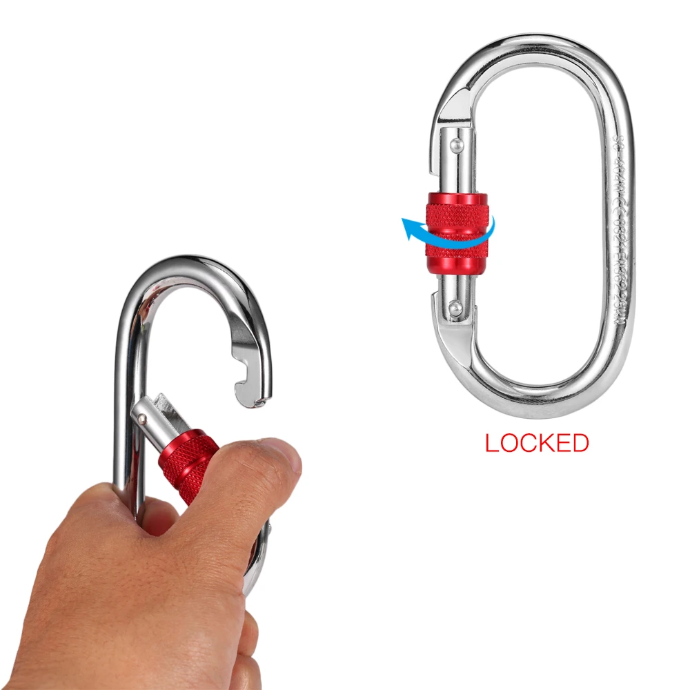 Lixada 30KN Zip Line Cable Trolley Outdoor Climbing Hauling Zipline Fast Speed Dual Pulley with 25kN Screw Locking Carabiner | Спорт и