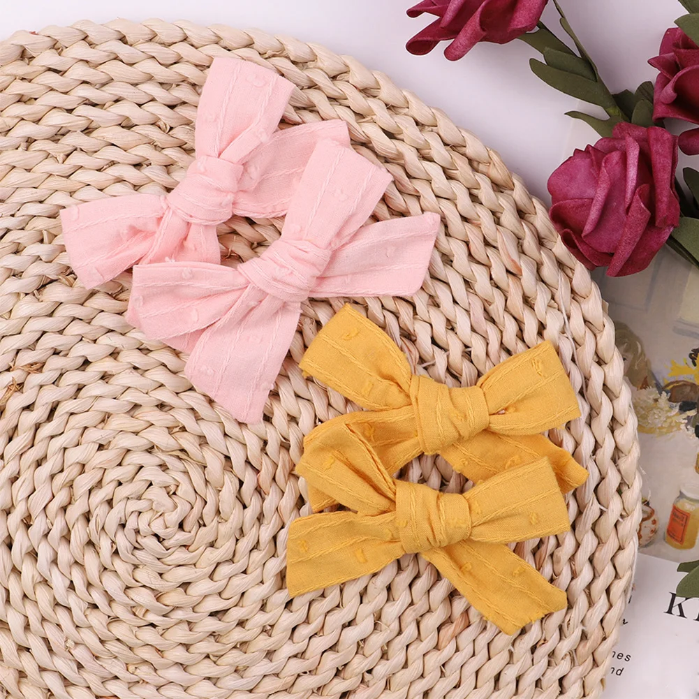 

20pcs Girls Kids Gift Birthday Hair Bows Clip Easy Apply Baby Home Barrette Apparel Accessory Headwear Party Toddler Cotton