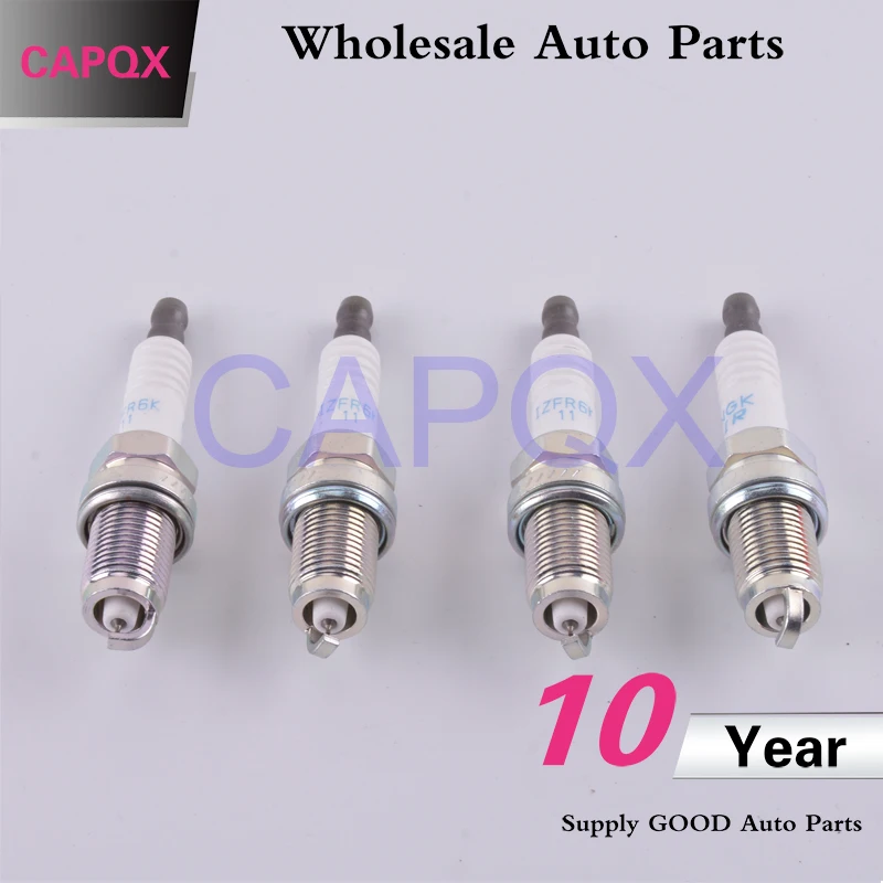 4 шт. иридиевая Свеча зажигания CAPQX 9807B 5617W 1ZFR6K 11 для CRV CR V 2007 2008 2009 2010 2011 Odyssey 2004 RL