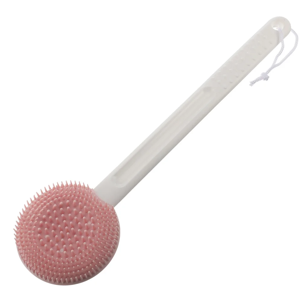 

Silicone Bath Brush Shower Brush Long Handle Body Scrubber Bathing Supplies