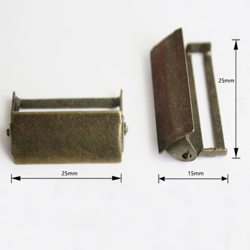 100 шт./лот бронзовые/серебряные металлические пряжки подтяжки регулируемые