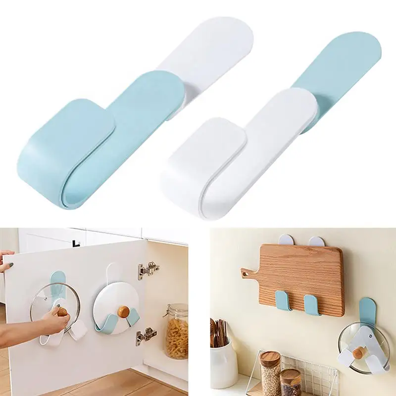 

Adjustable Kitchen Strong Hooks Pot Cover Rack Cutting Board Storage Rack Wall-Mounted Hanging Orangnizer Kitchen Accessories