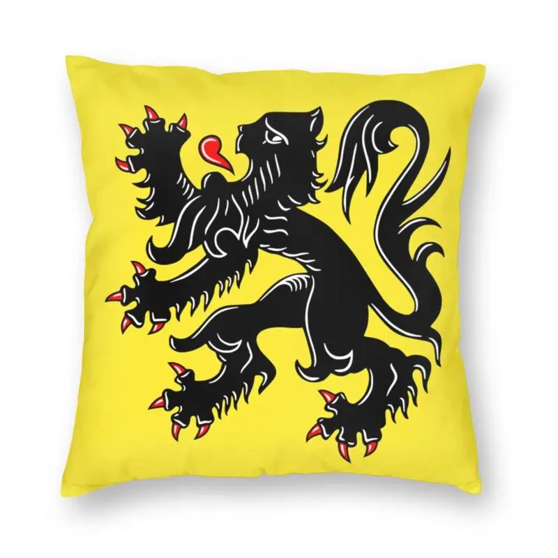 Наволочка с флагом флага домашняя декоративная наволочка фламиндским львом