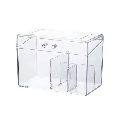 

Dust-Proof Removable Household Makeup Remover Cotton Beauty Egg Storage Rack Creative Cotton Swab Box With Lid