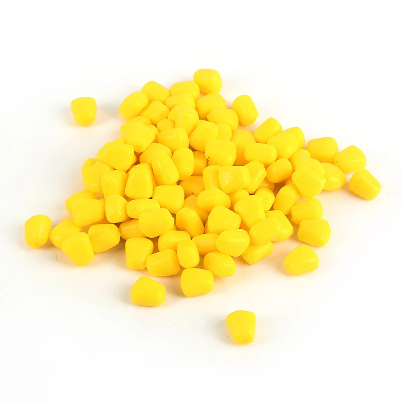 100 шт. приманка в виде кукурузы для ловли карпа силиконовая мягкая пластиковая