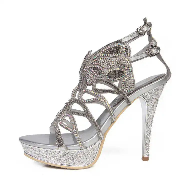 

diamond sandals women 2020 summer new high heeled sandals bowknot thin heeled fairy fashion shoes