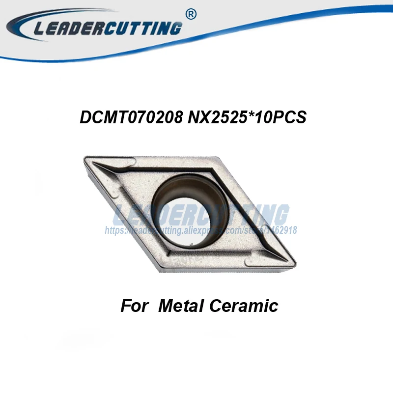 DCMT11T302 DCMT11T304 DCMT11T308 NX2525 * 10 шт. твердосплавные вставки режущее лезвие для SDJCR/SDUCR