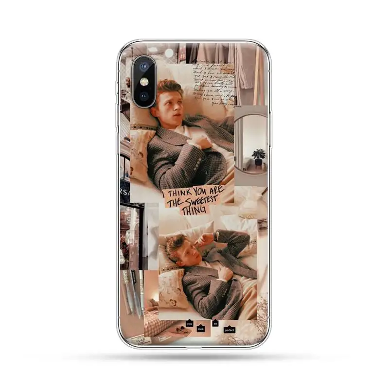 

Tom Holland fashion poster Phone Case For iphone 12 mini 5 5s 5c se 6 6s 7 8 plus x xs xr 11 pro max Fall-resistant protective