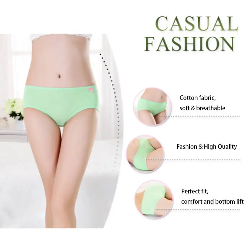 Размеры s m l женские трусики однотонное хлопковое нижнее белье трусы 6 шт. розовые