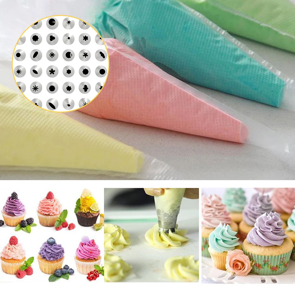 Набор инструментов для украшения тортов 83 шт./лот|Наборы кондитерских насадок| |