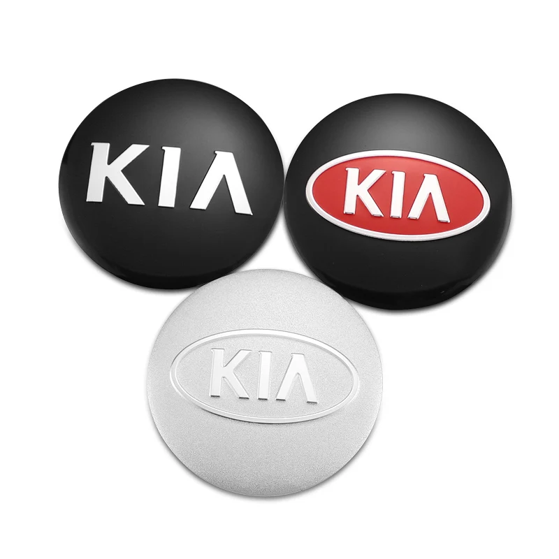 4Pcs 56mm Car Wheel Hub Cap Metal Emblem Stickers Accessories For KIA Ceed Sportage Rio K5 Optima Cerato Proceed Venga Sedona | Автомобили
