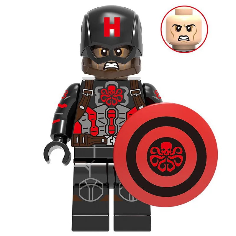 Конструктор с супергероями Marvel агент ГИДРЫ Мстители игрушечные блоки|Блочные