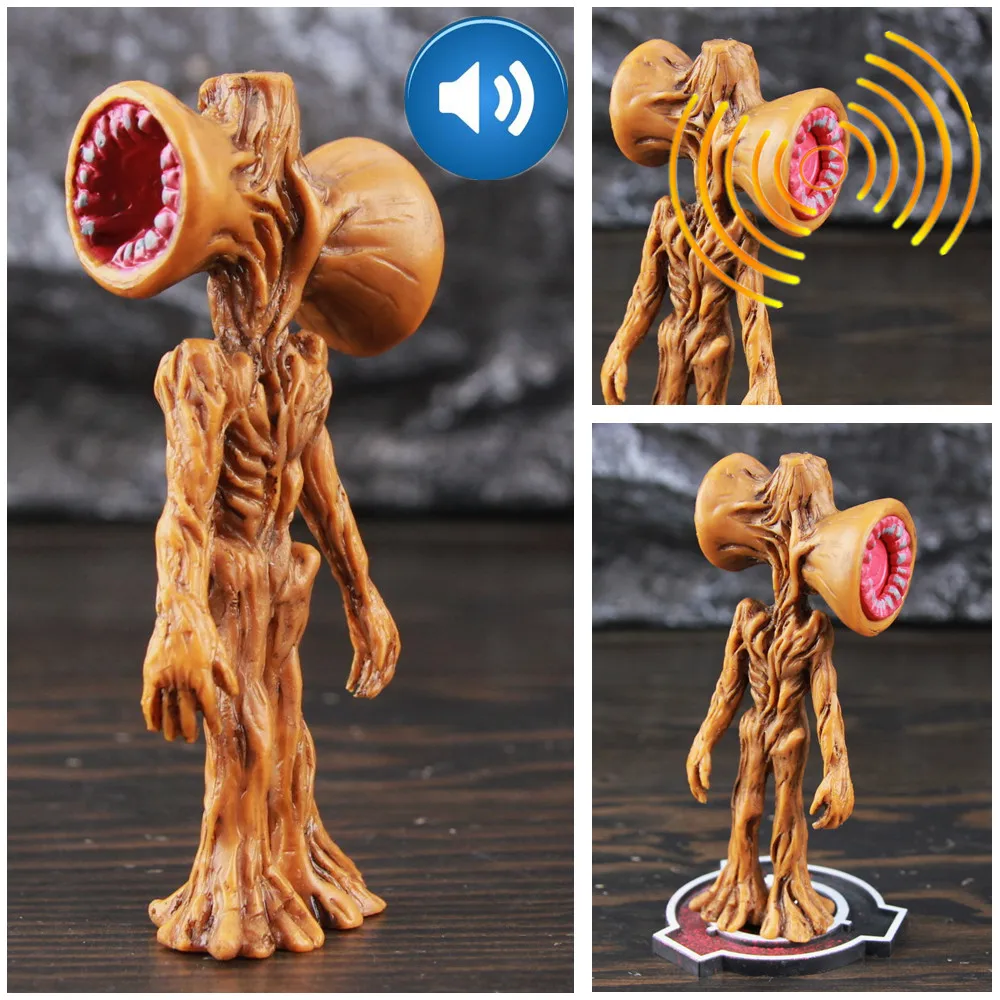 Figura de acci&oacute;n de Sound SirenHead SCP 6789 para ni&ntilde;os, modelo coleccionable de 10cm, Urban Legend, juguetes de terror, Anime, Vocal, regalo-0