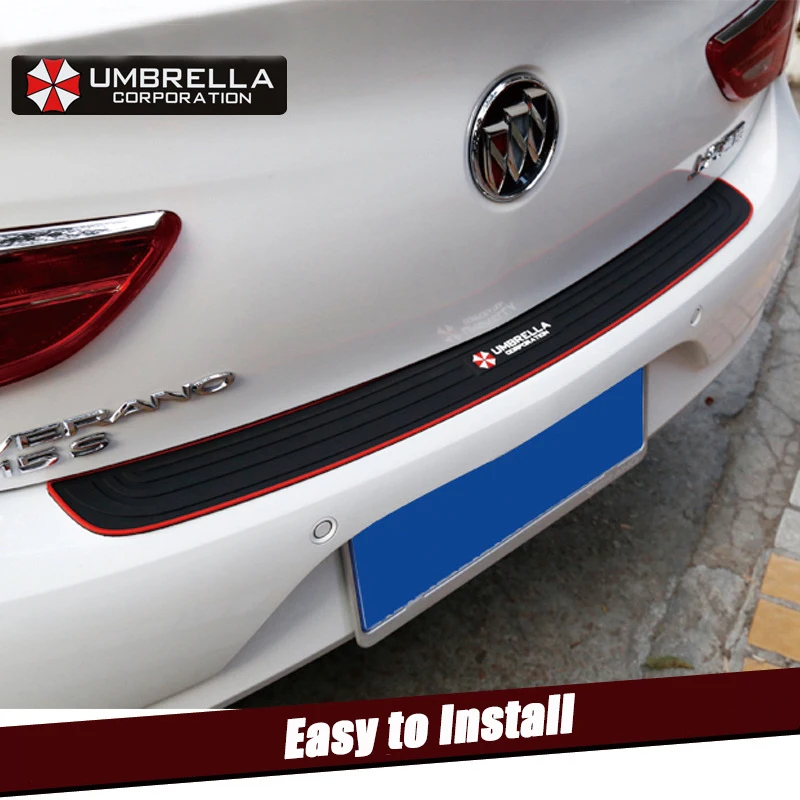 

Universal Car Trunk Door Guard Strips 90cm Rear Bumper Guard Rubber Mouldings Pad Trim Cover Strip Car Styling