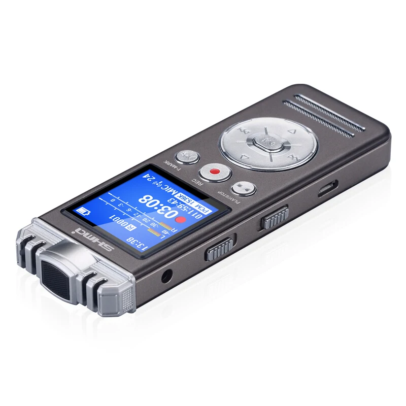 Shmci D70 Professional dual mic noise reduction PCM stereo phone Digital Voice Activate audio Recorder mini Player Dictaphone |